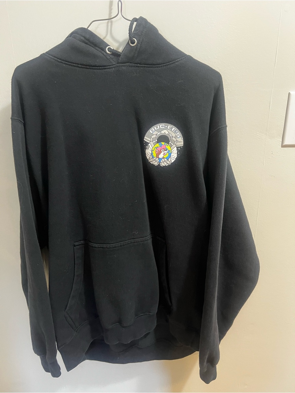 Buc-ee's Black Crewneck Hoodie for Men